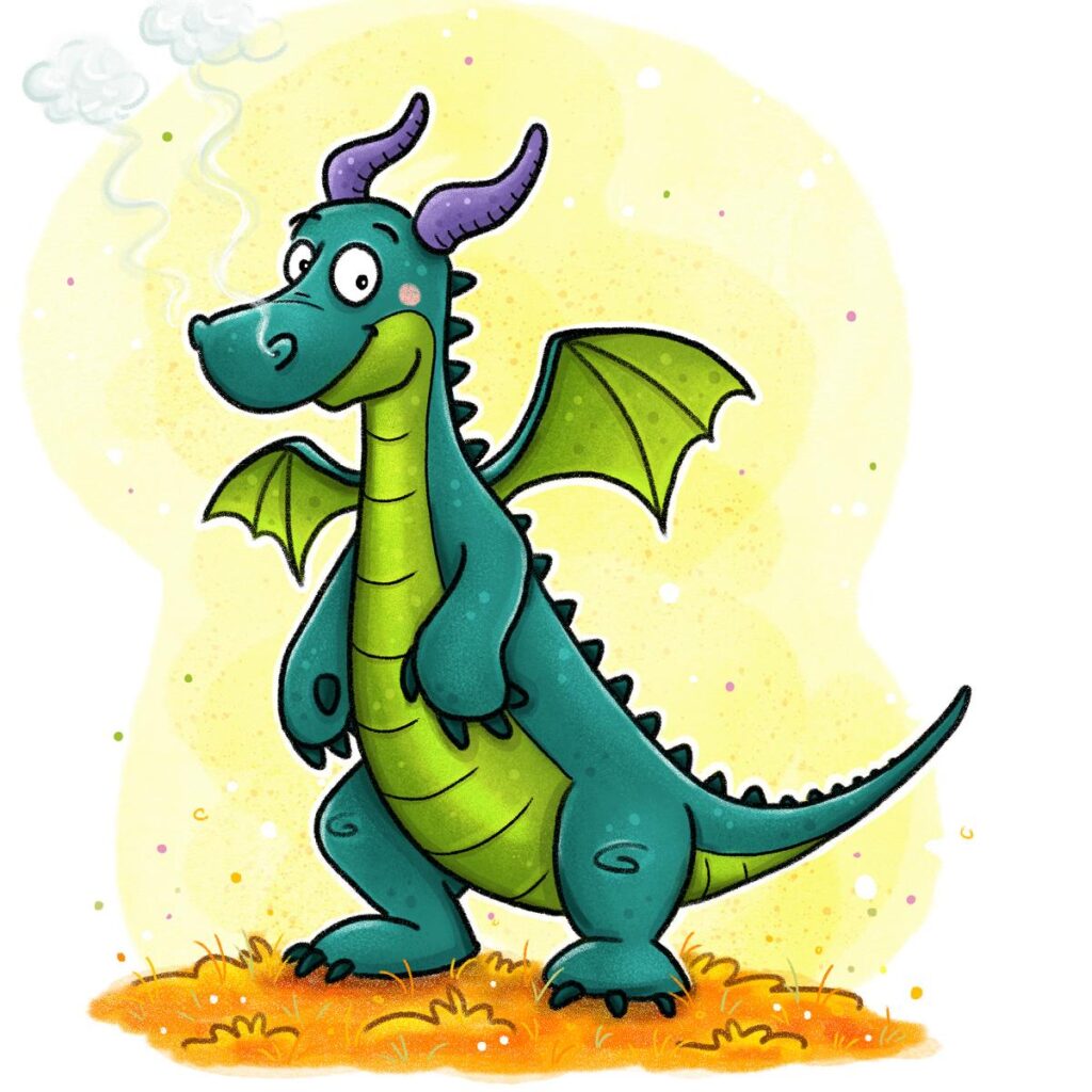 K1600_Katrin_PöllathCharakterdesign_Drache_grün